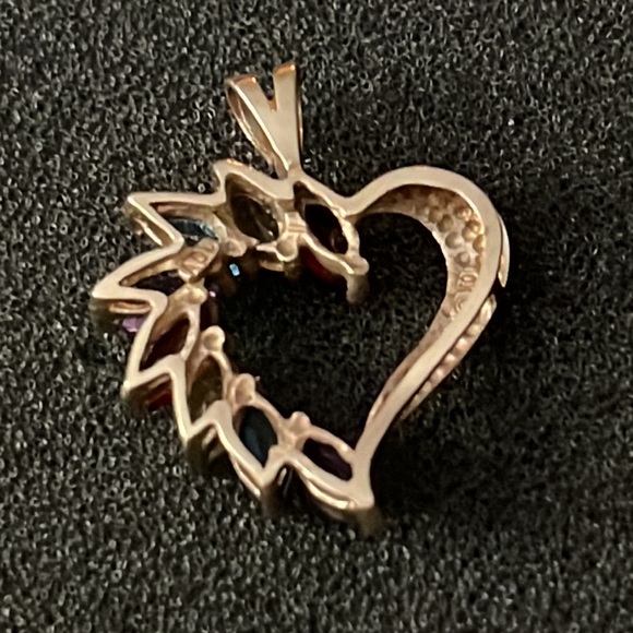 10k multi gem pendant - Picture 2 of 4